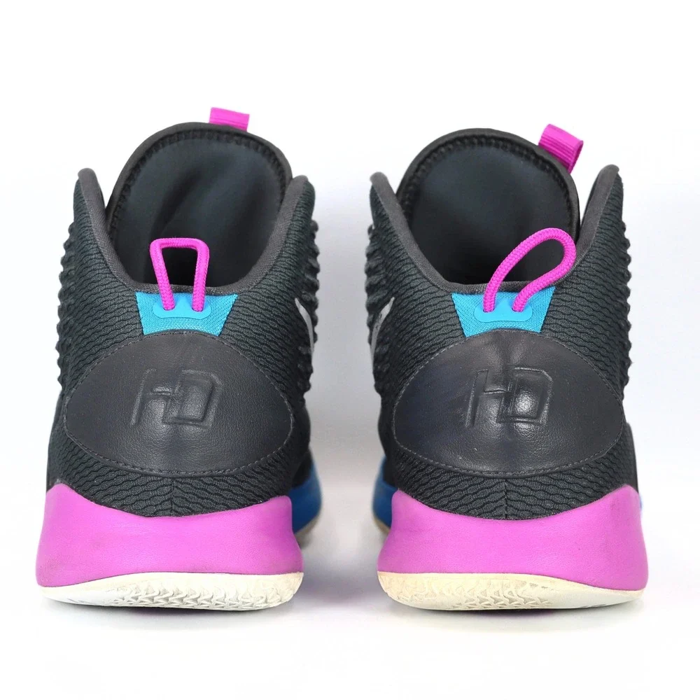 Nike Hyperdunk X Shoes Mens 9 Black Blue Pink High Top Basketball AO7893-002
